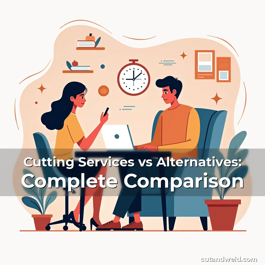 Artistic representation for Cutting Services vs Alternatives: Complete Comparison