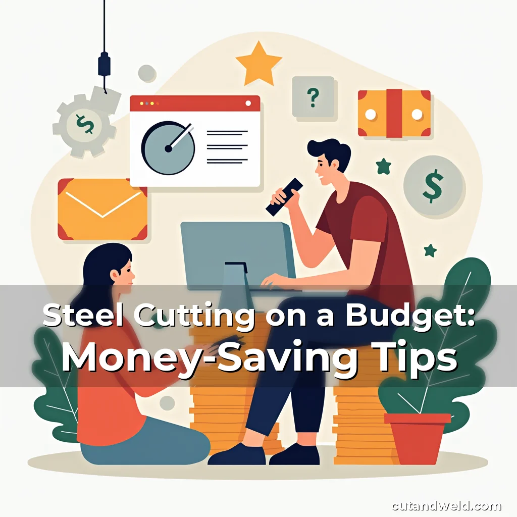 Artistic representation for Steel Cutting on a Budget: Money-Saving Tips