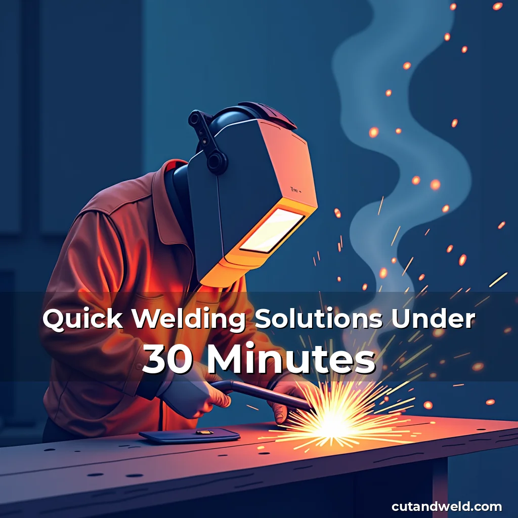 Artistic representation for Quick Welding Solutions Under 30 Minutes