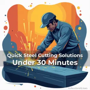 Artistic representation for Quick Steel Cutting Solutions Under 30 Minutes