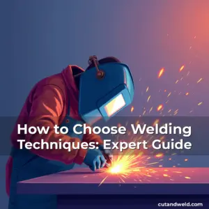 Artistic representation for How to Choose Welding Techniques: Expert Guide