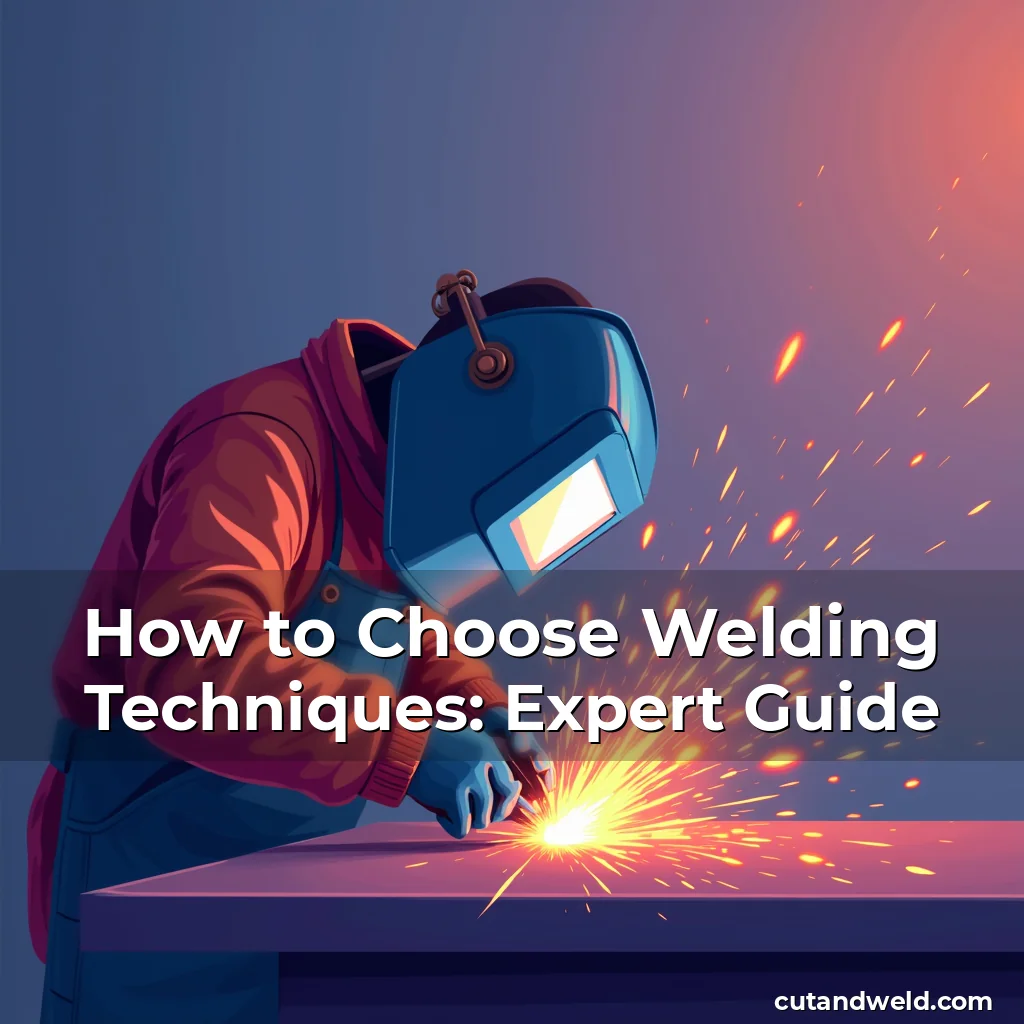 Artistic representation for How to Choose Welding Techniques: Expert Guide