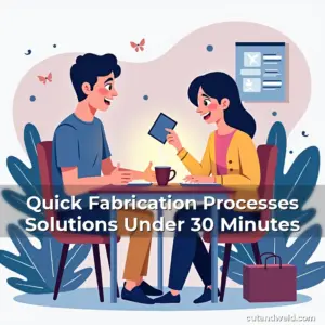 Artistic representation for Quick Fabrication Processes Solutions Under 30 Minutes