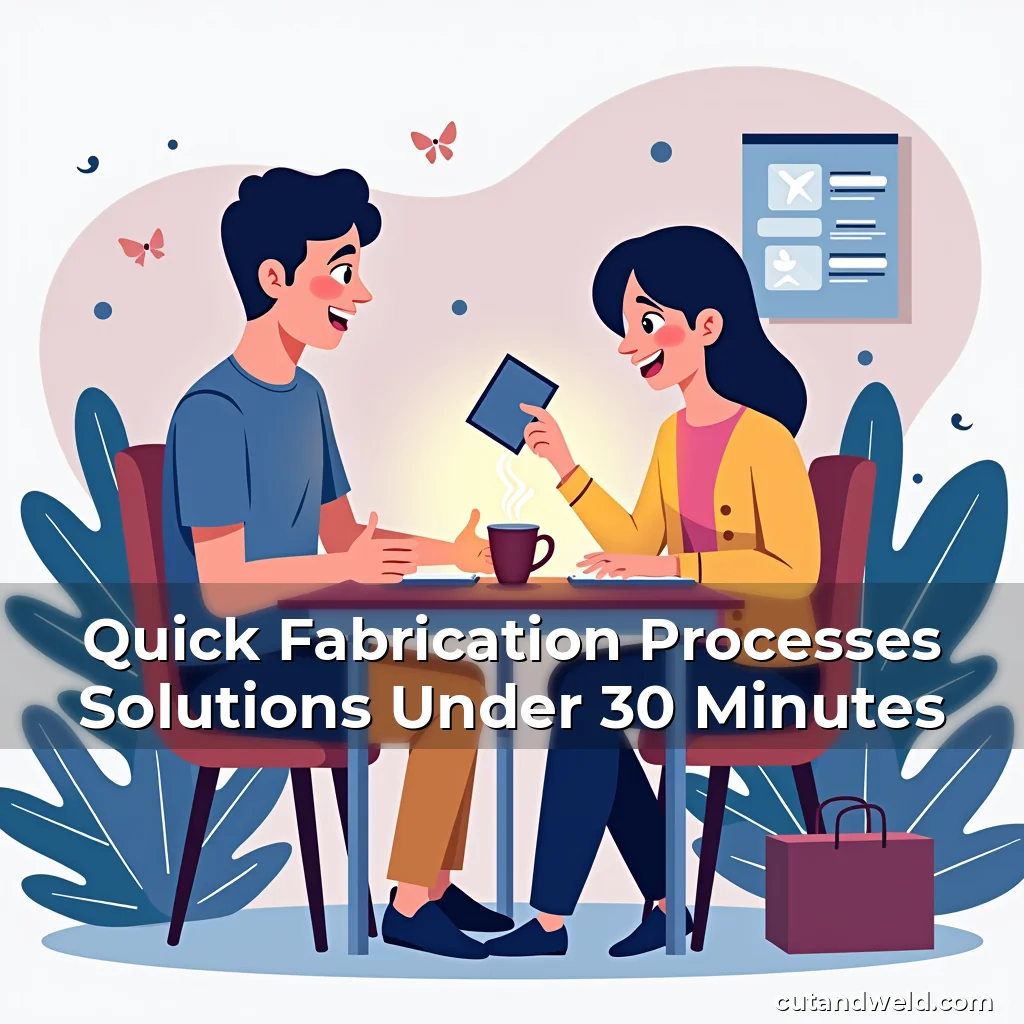 Artistic representation for Quick Fabrication Processes Solutions Under 30 Minutes