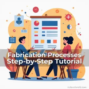 Artistic representation for Fabrication Processes Step-by-Step Tutorial