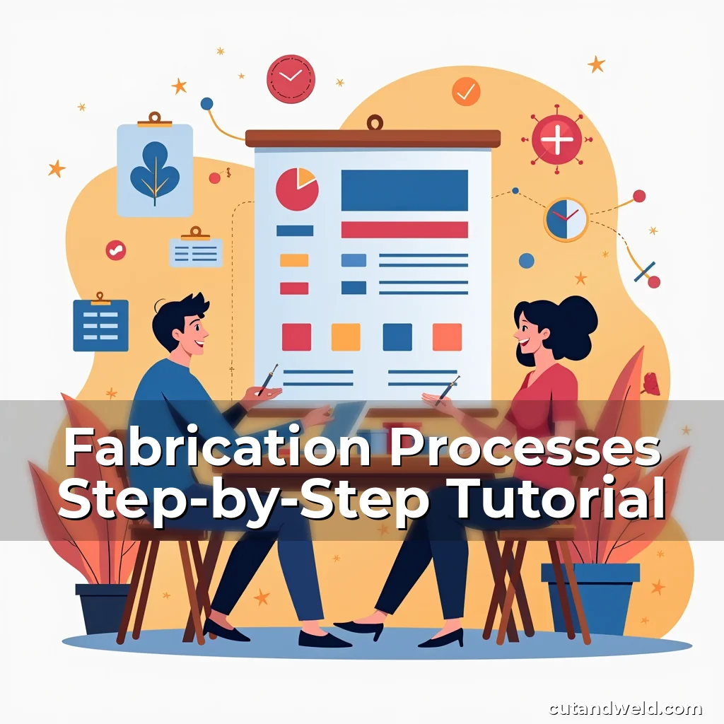 Artistic representation for Fabrication Processes Step-by-Step Tutorial