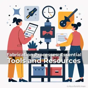 Artistic representation for Fabrication Processes: Essential Tools and Resources
