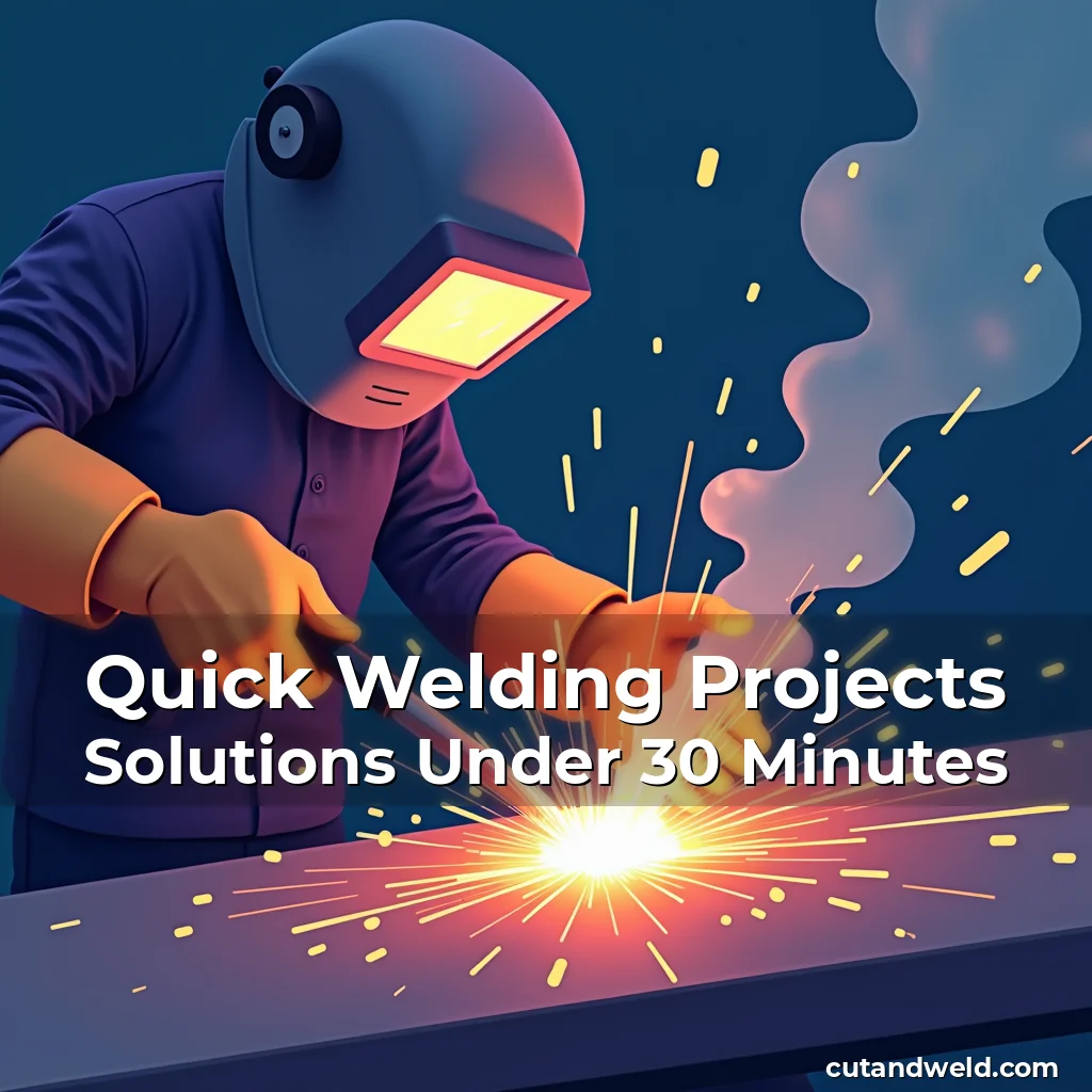Artistic representation for Quick Welding Projects Solutions Under 30 Minutes