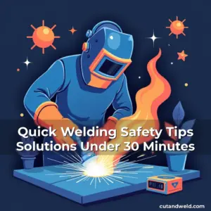Artistic representation for Quick Welding Safety Tips Solutions Under 30 Minutes