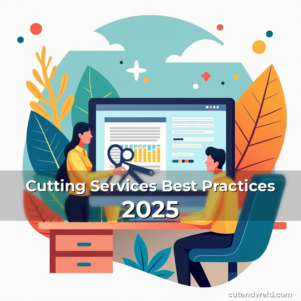 Artistic representation for Cutting Services Best Practices 2025