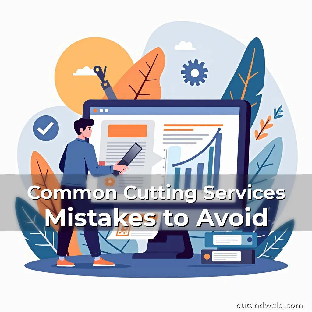 Artistic representation for Common Cutting Services Mistakes to Avoid