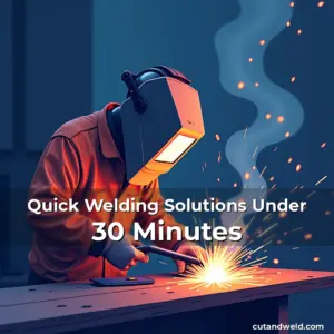 Artistic representation for Quick Welding Solutions Under 30 Minutes