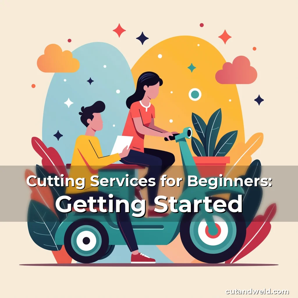 Artistic representation for Cutting Services for Beginners: Getting Started
