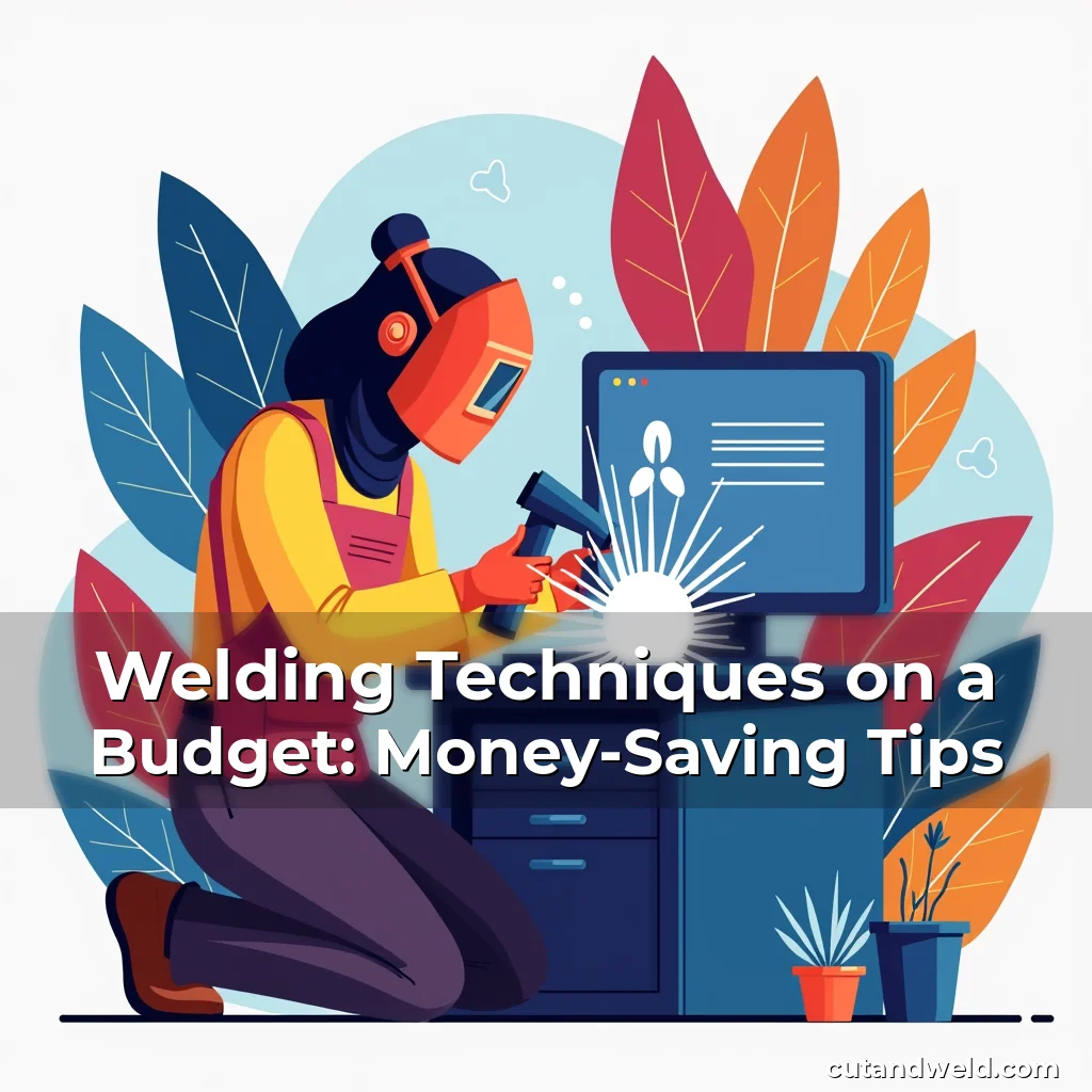 Artistic representation for Welding Techniques on a Budget: Money-Saving Tips